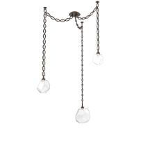 Hammerton SNB0039-03-FB-C-CH2-L1 - Gem Multi Light Pendant Multi Port Canopy Flat Bronze