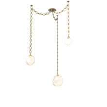 Hammerton SNB0039-03-GB-A-CH2-L1 - Gem Multi Light Pendant Multi Port Canopy Gilded Brass