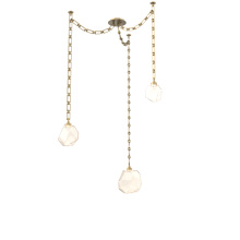 Hammerton SNB0039-03-GB-A-CH3-L1 - Gem Multi Light Pendant Multi Port Canopy Gilded Brass