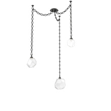 Hammerton SNB0039-03-MB-C-CH1-L1 - Gem Multi Light Pendant Multi Port Canopy Matte Black