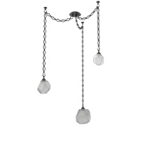 Hammerton SNB0039-03-MB-S-CH1-L1 - Gem Multi Light Pendant Multi Port Canopy Matte Black
