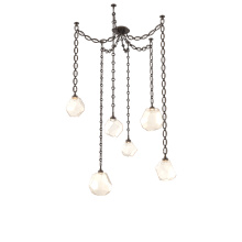 Hammerton SNB0039-06-FB-A-CH2-L1 - Gem Multi Light Pendant Multi Port Canopy Flat Bronze
