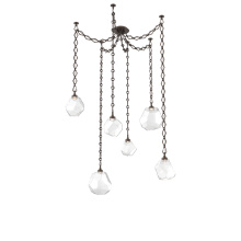 Hammerton SNB0039-06-FB-C-CH1-L1 - Gem Multi Light Pendant Multi Port Canopy Flat Bronze