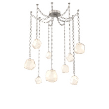 Hammerton SNB0039-09-BS-A-CH2-L3 - Gem Multi Light Pendant Multi Port Canopy Beige Silver
