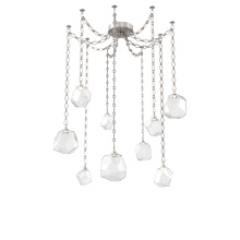 Hammerton SNB0039-09-BS-C-CH1-L1 - Gem Multi Light Pendant Multi Port Canopy Beige Silver