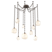 Hammerton SNB0039-09-FB-A-CH1-L1 - Gem Multi Light Pendant Multi Port Canopy Flat Bronze