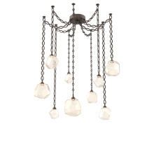 Hammerton SNB0039-09-FB-A-CH2-L1 - Gem Multi Light Pendant Multi Port Canopy Flat Bronze