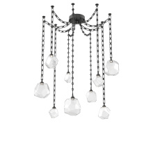 Hammerton SNB0039-09-MB-C-CH3-L1 - Gem Multi Light Pendant Multi Port Canopy Matte Black