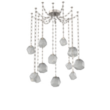 Hammerton SNB0039-12-BS-S-CH3-L1 - Gem Multi Light Pendant Multi Port Canopy Beige Silver