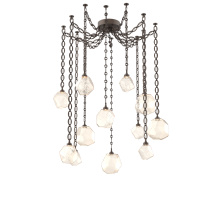 Hammerton SNB0039-12-FB-A-CH2-L1 - Gem Multi Light Pendant Multi Port Canopy Flat Bronze