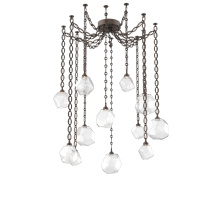 Hammerton SNB0039-12-FB-C-CH2-L1 - Gem Multi Light Pendant Multi Port Canopy Flat Bronze