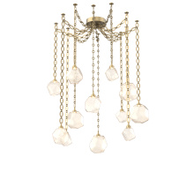 Hammerton SNB0039-12-GB-A-CH2-L1 - Gem Multi Light Pendant Multi Port Canopy Gilded Brass