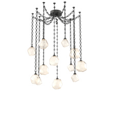 Hammerton SNB0039-12-MB-A-CH1-L3 - Gem Multi Light Pendant Multi Port Canopy Matte Black