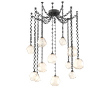Hammerton SNB0039-12-MB-A-CH2-L1 - Gem Multi Light Pendant Multi Port Canopy Matte Black