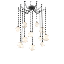 Hammerton SNB0039-12-MB-A-CH3-L3 - Gem Multi Light Pendant Multi Port Canopy Matte Black