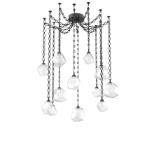 Hammerton SNB0039-12-MB-C-CH1-L1 - Gem Multi Light Pendant Multi Port Canopy Matte Black
