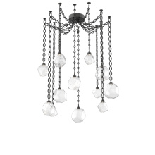 Hammerton SNB0039-12-MB-C-CH2-L3 - Gem Multi Light Pendant Multi Port Canopy Matte Black