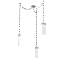 Hammerton SNB0042-03-BS-CG-CH3-L1 - Parallel Multi Light Pendant Multi Port Canopy Beige Silver