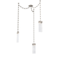 Hammerton SNB0042-03-BS-CR-CH3-L1 - Parallel Multi Light Pendant Multi Port Canopy Beige Silver