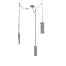 Hammerton SNB0042-03-BS-SG-CH2-L3 - Parallel Multi Light Pendant Multi Port Canopy Beige Silver