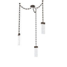 Hammerton SNB0042-03-FB-CG-CH3-L3 - Parallel Multi Light Pendant Multi Port Canopy Flat Bronze