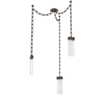 Hammerton SNB0042-03-FB-CR-CH3-L3 - Parallel Multi Light Pendant Multi Port Canopy Flat Bronze
