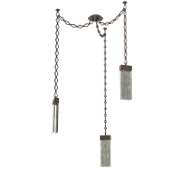 Hammerton SNB0042-03-FB-SG-CH1-L3 - Parallel Multi Light Pendant Multi Port Canopy Flat Bronze