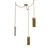 Hammerton SNB0042-03-GB-BG-CH1-L1 - Parallel Multi Light Pendant Multi Port Canopy Gilded Brass