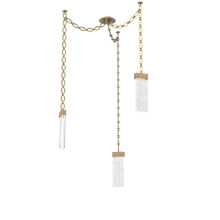 Hammerton SNB0042-03-GB-CG-CH2-L3 - Parallel Multi Light Pendant Multi Port Canopy Gilded Brass