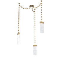 Hammerton SNB0042-03-GB-CG-CH3-L3 - Parallel Multi Light Pendant Multi Port Canopy Gilded Brass