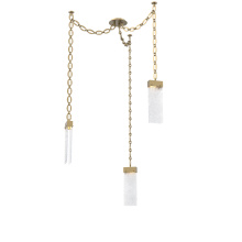 Hammerton SNB0042-03-GB-CR-CH2-L1 - Parallel Multi Light Pendant Multi Port Canopy Gilded Brass
