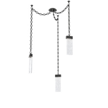 Hammerton SNB0042-03-MB-CG-CH1-L1 - Parallel Multi Light Pendant Multi Port Canopy Matte Black