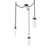 Hammerton SNB0042-03-MB-CG-CH2-L1 - Parallel Multi Light Pendant Multi Port Canopy Matte Black