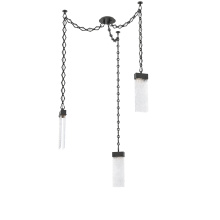 Hammerton SNB0042-03-MB-CR-CH1-L1 - Parallel Multi Light Pendant Multi Port Canopy Matte Black