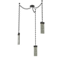 Hammerton SNB0042-03-MB-SG-CH1-L1 - Parallel Multi Light Pendant Multi Port Canopy Matte Black