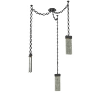 Hammerton SNB0042-03-MB-SG-CH2-L1 - Parallel Multi Light Pendant Multi Port Canopy Matte Black