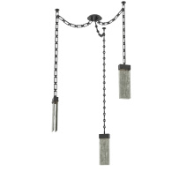 Hammerton SNB0042-03-MB-SG-CH3-L3 - Parallel Multi Light Pendant Multi Port Canopy Matte Black