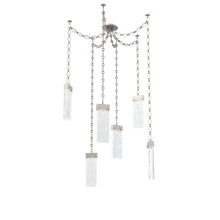 Hammerton SNB0042-06-BS-CG-CH1-L1 - Parallel Multi Light Pendant Multi Port Canopy Beige Silver