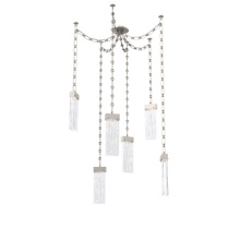 Hammerton SNB0042-06-BS-CG-CH3-L1 - Parallel Multi Light Pendant Multi Port Canopy Beige Silver