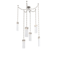 Hammerton SNB0042-06-BS-CR-CH1-L3 - Parallel Multi Light Pendant Multi Port Canopy Beige Silver