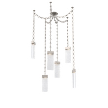 Hammerton SNB0042-06-BS-CR-CH2-L1 - Parallel Multi Light Pendant Multi Port Canopy Beige Silver