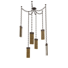 Hammerton SNB0042-06-FB-BG-CH1-L3 - Parallel Multi Light Pendant Multi Port Canopy Flat Bronze