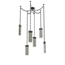 Hammerton SNB0042-06-MB-SG-CH1-L1 - Parallel Multi Light Pendant Multi Port Canopy Matte Black