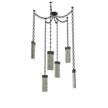 Hammerton SNB0042-06-MB-SG-CH2-L3 - Parallel Multi Light Pendant Multi Port Canopy Matte Black