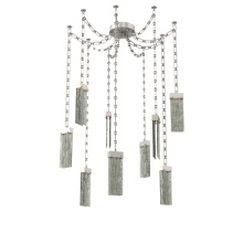 Hammerton SNB0042-09-BS-SG-CH3-L1 - Parallel Multi Light Pendant Multi Port Canopy Beige Silver