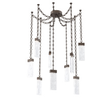 Hammerton SNB0042-09-FB-CG-CH1-L1 - Parallel Multi Light Pendant Multi Port Canopy Flat Bronze