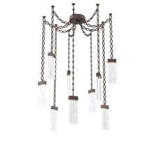 Hammerton SNB0042-09-FB-CG-CH2-L1 - Parallel Multi Light Pendant Multi Port Canopy Flat Bronze
