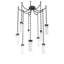 Hammerton SNB0042-09-MB-CR-CH3-L3 - Parallel Multi Light Pendant Multi Port Canopy Matte Black