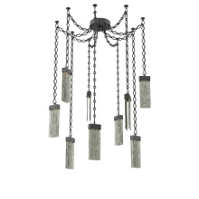 Hammerton SNB0042-09-MB-SG-CH1-L1 - Parallel Multi Light Pendant Multi Port Canopy Matte Black