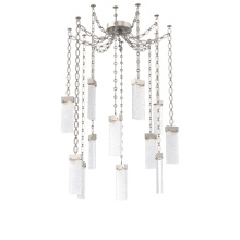 Hammerton SNB0042-12-BS-CR-CH2-L3 - Parallel Multi Light Pendant Multi Port Canopy Beige Silver
